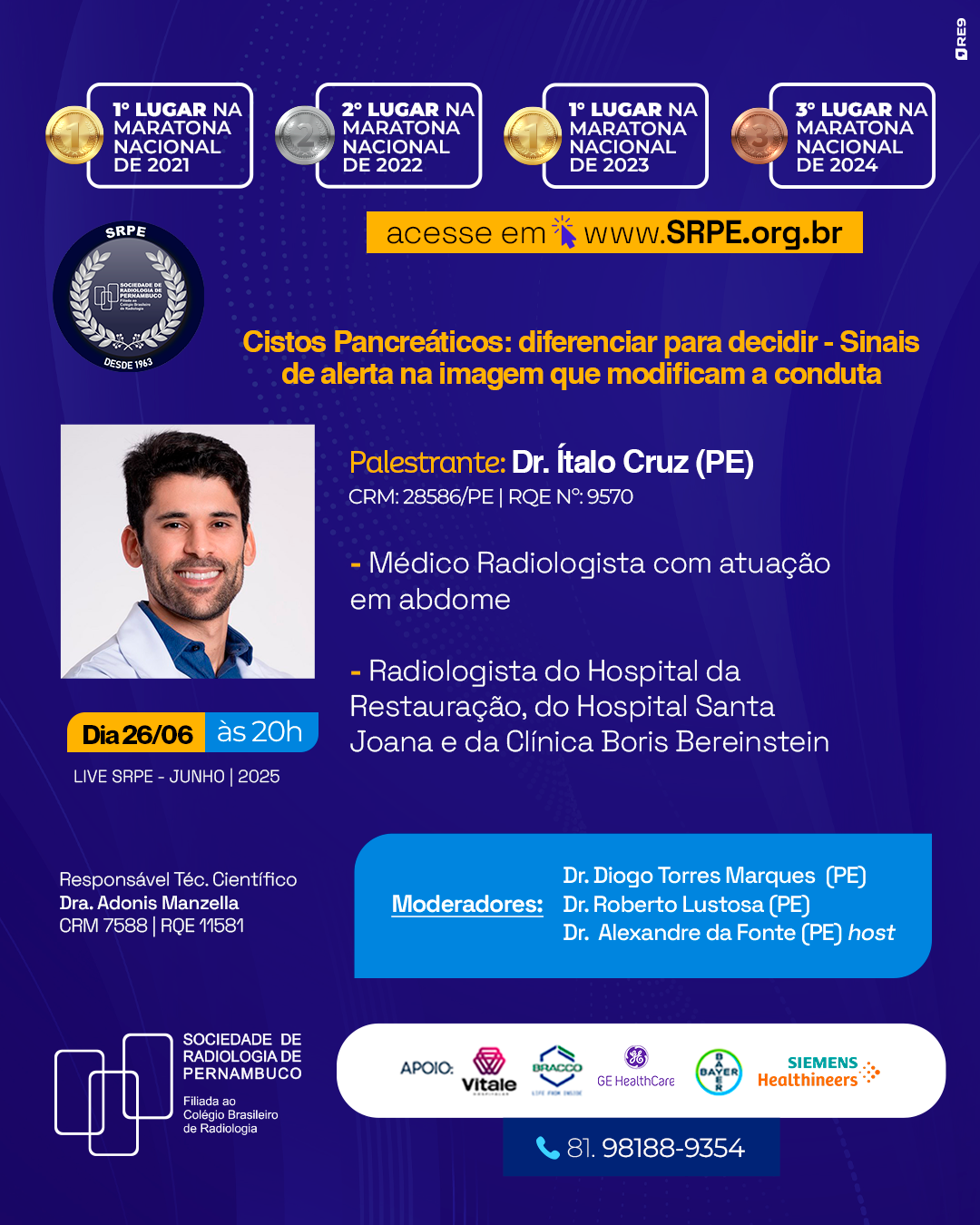 Cistos Pancreáticos: diferenciar para decidir - Sinais de alerta na imagem que modificam conduta